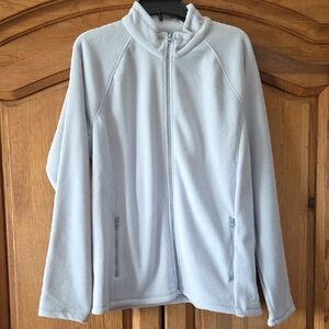 Cabela's Womens Polarfleece Fleece Cool Gray Full-Zip Jacket Top XL NWT